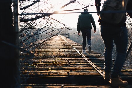 Walking lifestyle sunlight photo