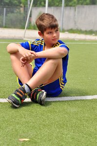 View views boy in football uniform