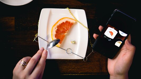 Appetizing business-lunch snacks