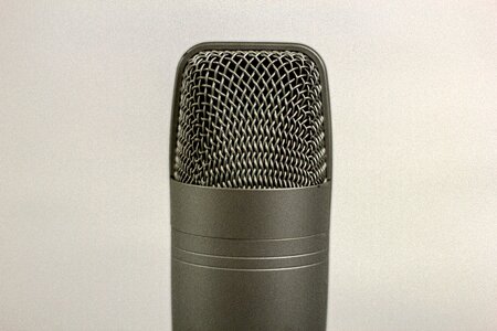 Recording audio gray microphone photo