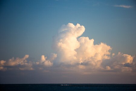 Horizon cloud sky