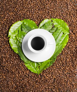 Heart coffee day ad
