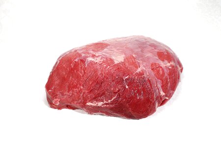 Raw meat trimmed