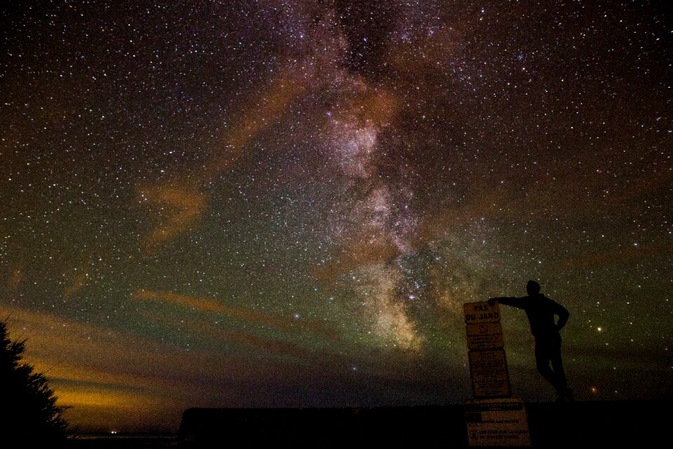 Night stars galaxy