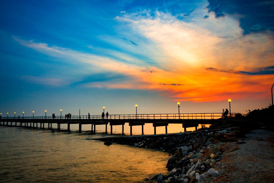 Bridge dawn panoramic