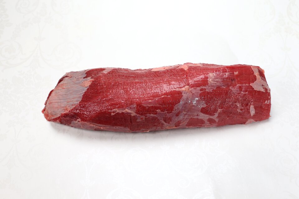 Raw meat trimmed
