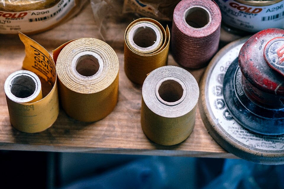 Packaging tape material table