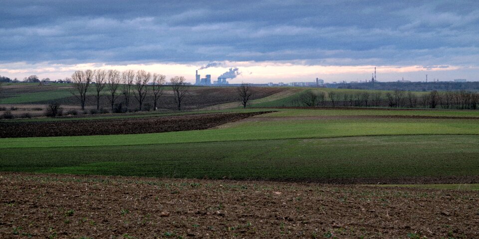 Field sky soil photo