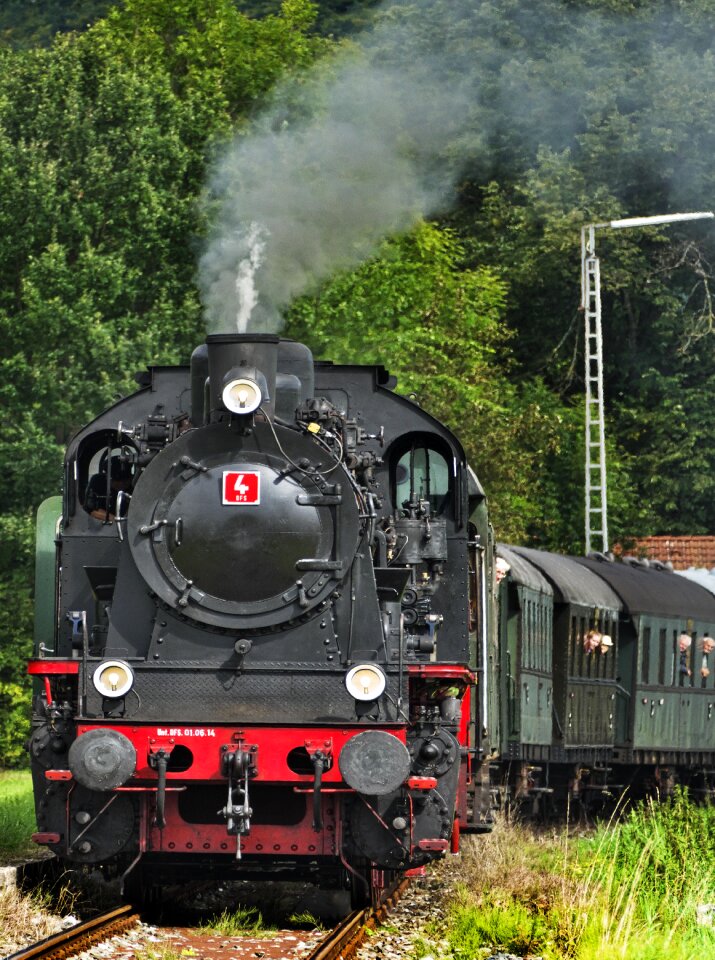 Railway steam railway museum train
