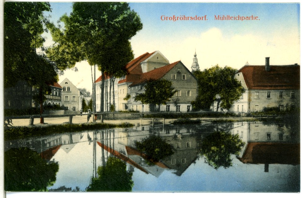15030-Großröhrsdorf-1912-Mühlteichpartie-Brück & Sohn Kunstverlag