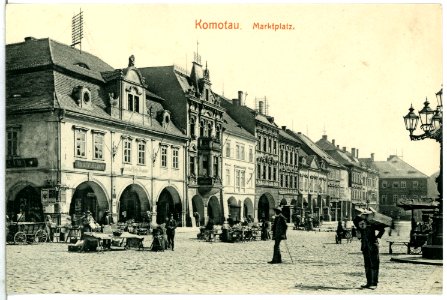 14336-Komotau-1912-Marktplatz-Brück & Sohn Kunstverlag