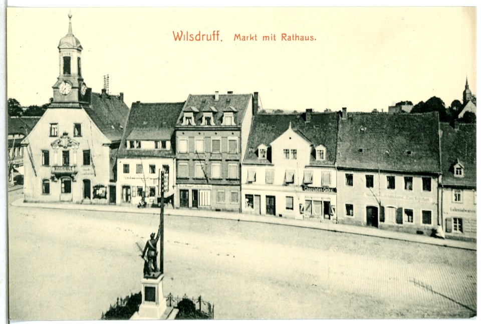 14277-Wilsdruff-1912-Markt mit Rathaus-Brück & Sohn Kunstverlag