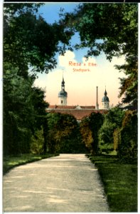 14345-Riesa-1912-Stadtpark-Brück & Sohn Kunstverlag