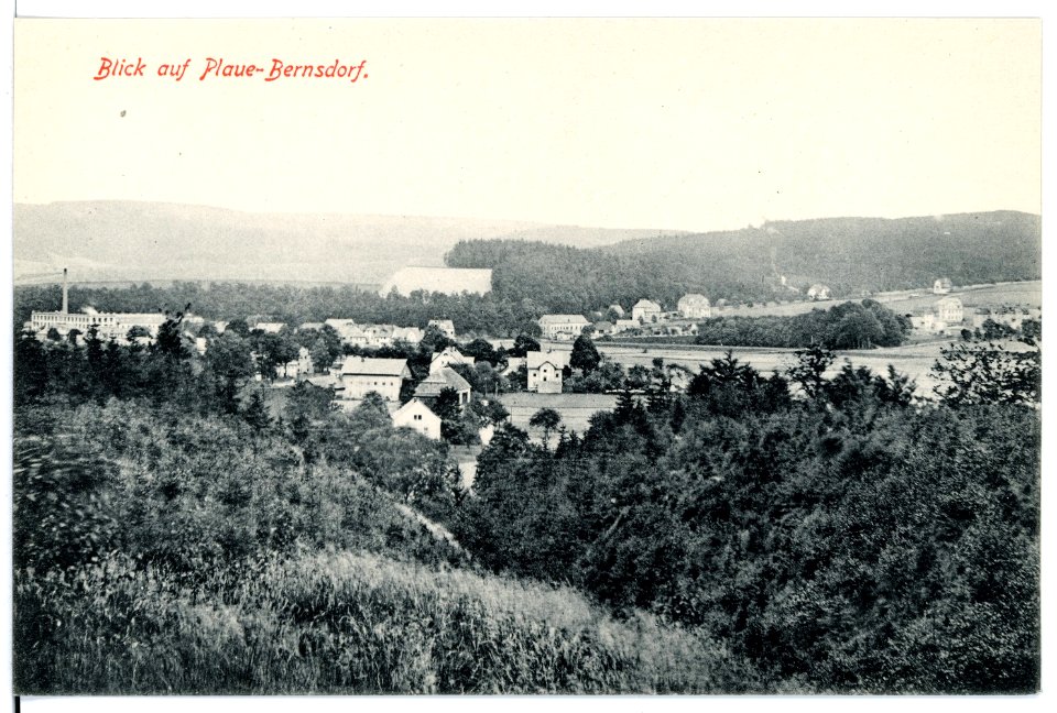15991-Plaue-Bernsdorf-1913-Blick auf Plaue-Bernsdorf-Brück & Sohn Kunstverlag