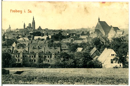 14264-Freiberg-1912-Blick auf Freiberg-Brück & Sohn Kunstverlag