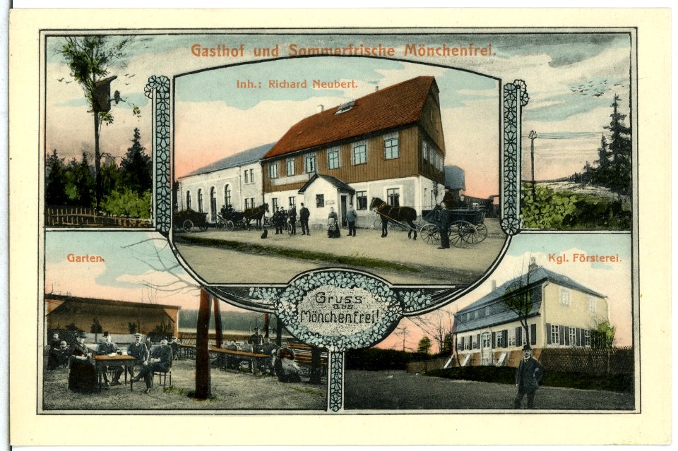 14470-Mönchenfrei-1912-Gasthof und Försterei-Brück & Sohn Kunstverlag