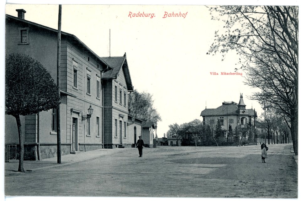 15649-Radeburg-1913-Bahnhof - Villa Mitscherling-Brück & Sohn Kunstverlag