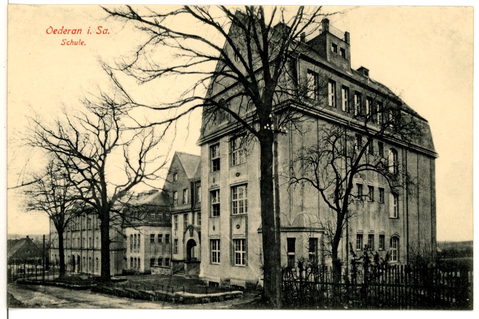 15533-Oederan-1913-Schule-Brück & Sohn Kunstverlag