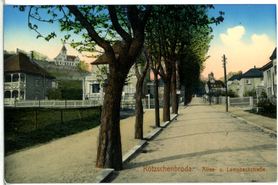 14448-Radebeul-1912-Allee- und Lamsbachstraße-Brück & Sohn Kunstverlag