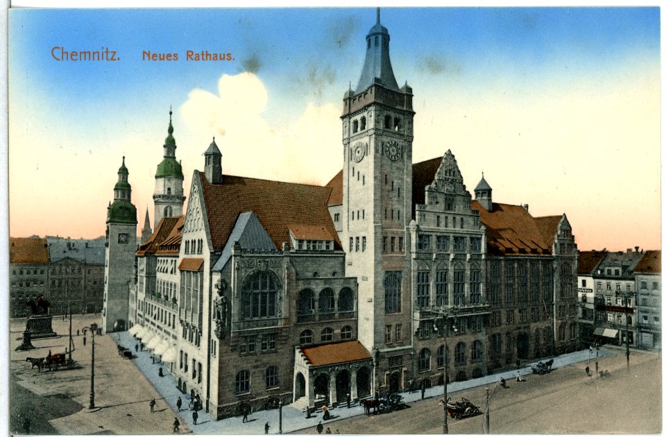 14259-Chemnitz-1912-Neues Rathaus-Brück & Sohn Kunstverlag