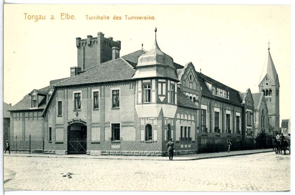 15242-Torgau-1912-Turnhalle des Turnvereins-Brück & Sohn Kunstverlag