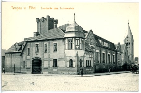 15242-Torgau-1912-Turnhalle des Turnvereins-Brück & Sohn Kunstverlag