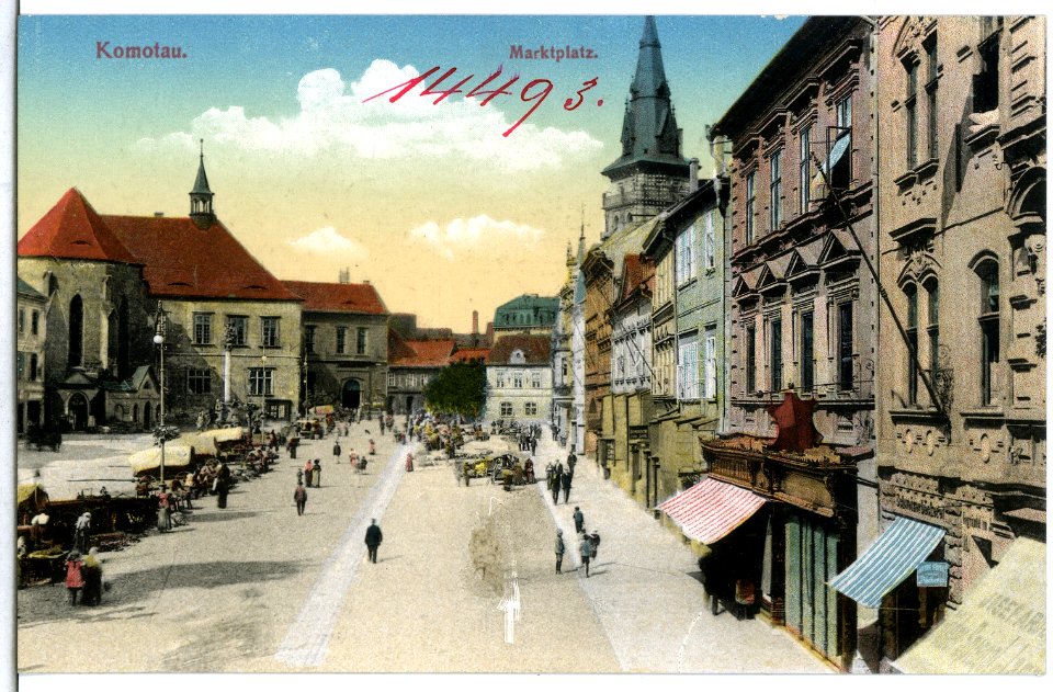 14493-Komotau-1912-Markt-Brück & Sohn Kunstverlag