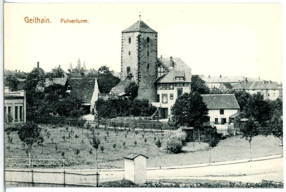 14939-Geithain-1912-Pulverturm-Brück & Sohn Kunstverlag