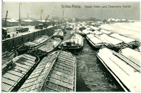 14348-Gröba-1912-Neuer Hafen und Chemische Fabrik-Brück & Sohn Kunstverlag
