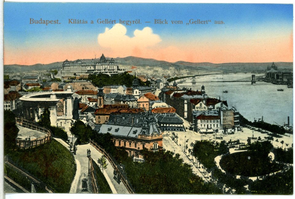 14245-Budapest-1912-Blick vom Gellert-Brück & Sohn Kunstverlag