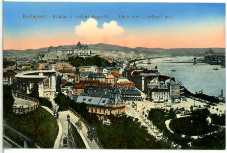 14245-Budapest-1912-Blick vom Gellert-Brück & Sohn Kunstverlag