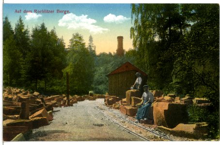 14882-Rochlitz-1912-Steinbruch auf dem Rochlitzer Berg-Brück & Sohn Kunstverlag