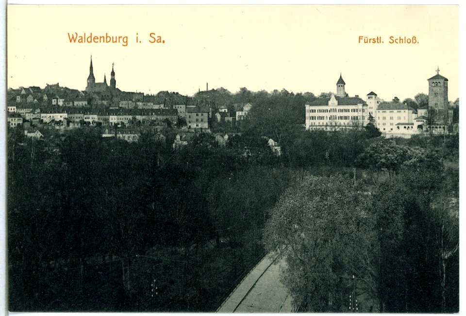 14233-Waldenburg-1912-Schloß-Brück & Sohn Kunstverlag