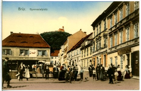 14408-Brüx-1912-Gymnasialplatz-Brück & Sohn Kunstverlag photo