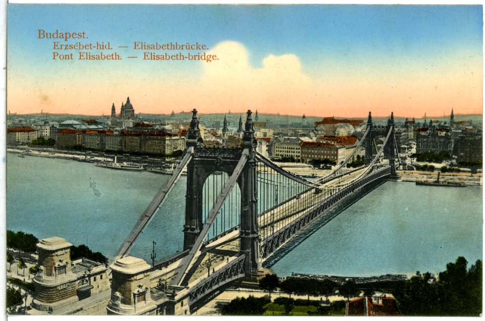 14244-Budapest-1912-Elisabethbrücke-Brück & Sohn Kunstverlag
