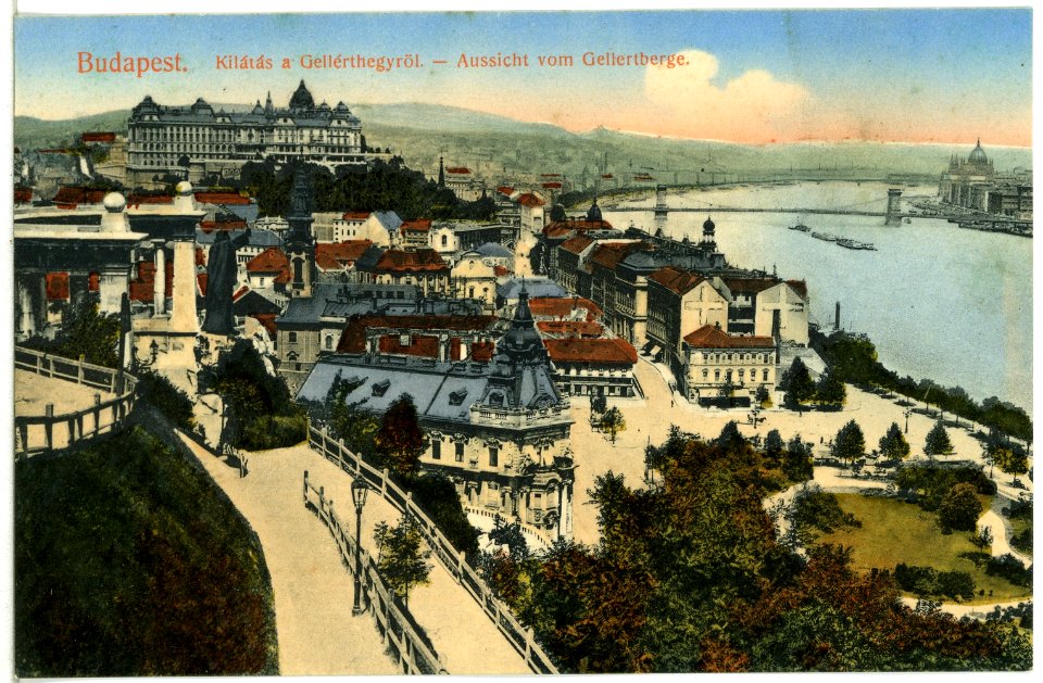 14201-Budapest-1912-Aussicht vom Gellertberge-Brück & Sohn Kunstverlag