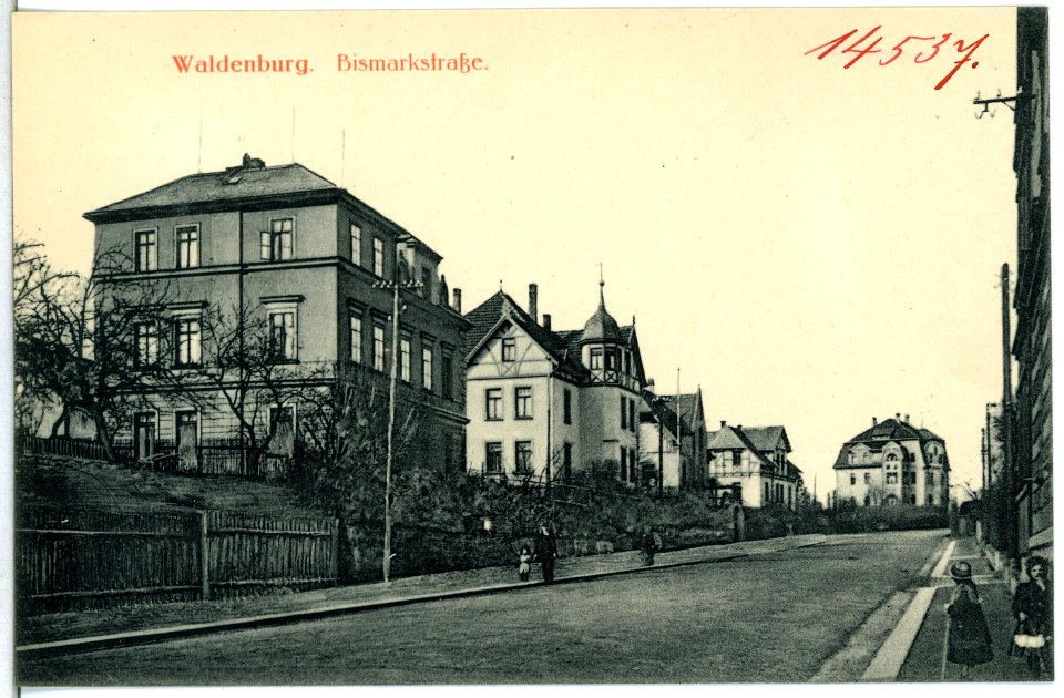 14537-Waldenburg-1912-Bismarckstraße-Brück & Sohn Kunstverlag