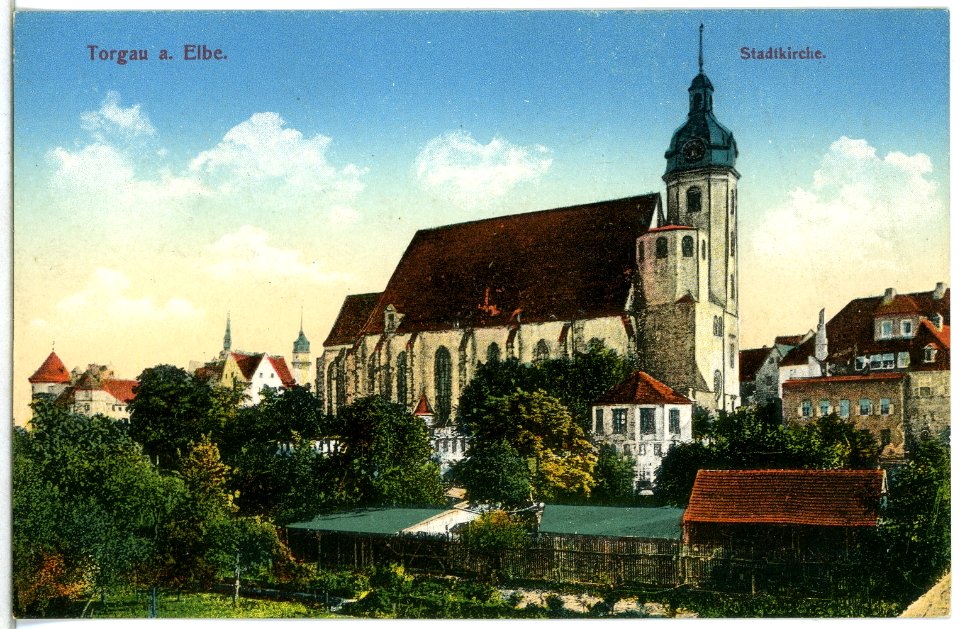 14713-Torgau-1912-Stadtkirche-Brück & Sohn Kunstverlag