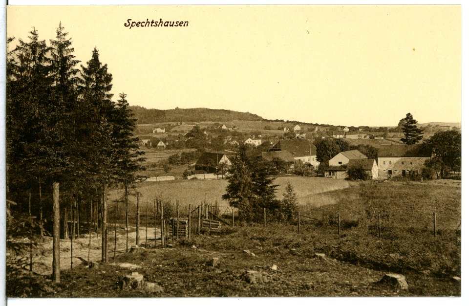 14793-Spechtshausen-1912-Blick auf Spechtshausen-Brück & Sohn Kunstverlag