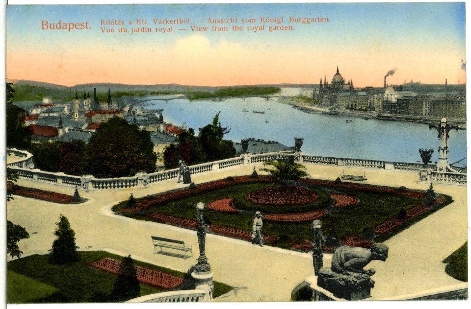 14198-Budapest-1912-Aussicht vom Burggarten-Brück & Sohn Kunstverlag