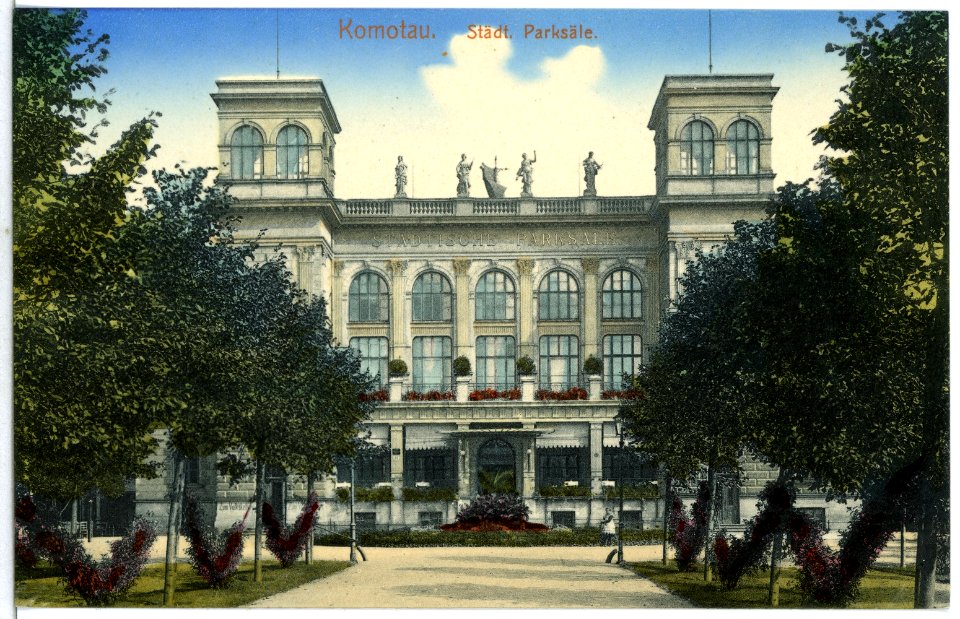 14326-Komotau-1912-Städtische Parksäle-Brück & Sohn Kunstverlag