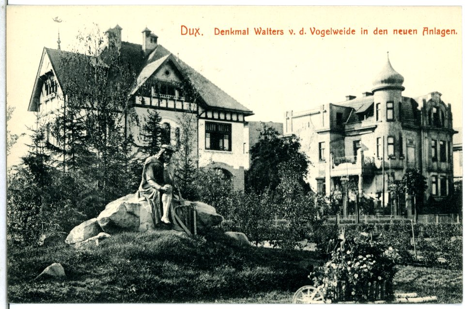 14302-Dux-1912-Denkmal Walters von der Vogelweide in den neuen Anlagen-Brück & Sohn Kunstverlag