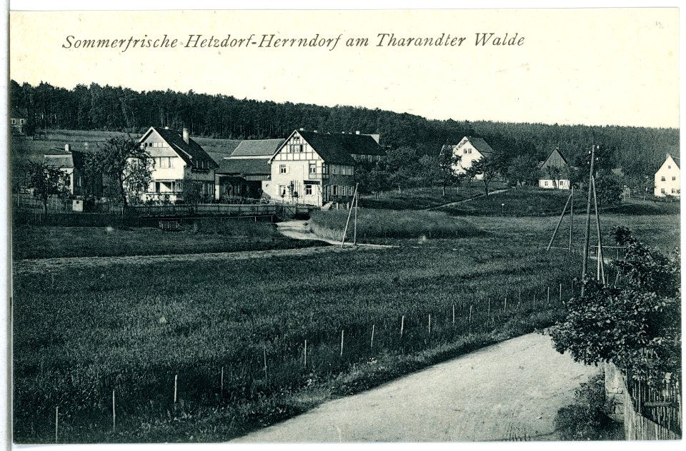 14819-Herrndorf-Hetzdorf-1912-Blick in den Ort-Brück & Sohn Kunstverlag
