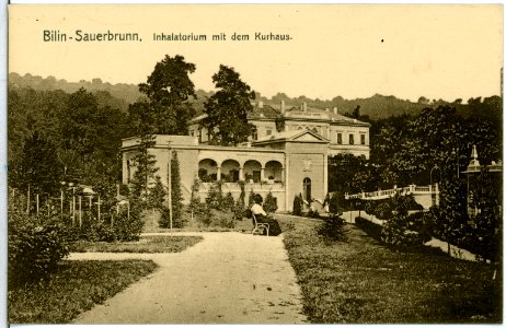 14400-Bilin-1912-Inhalatorium mit dem Kurhaus-Brück & Sohn Kunstverlag photo