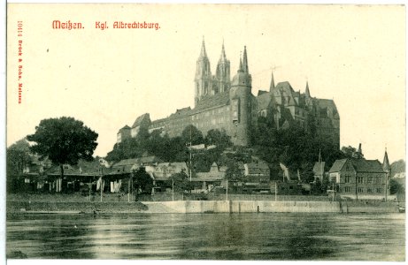 10414-Meißen-1908-Burgberg von der Elbe aus gesehen-Brück & Sohn Kunstverlag