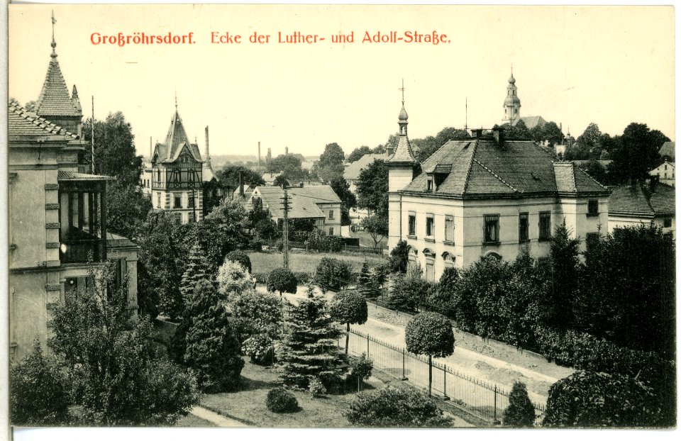 15032-Großröhrsdorf-1912-Ecke Luther- und Adolfstraße-Brück & Sohn Kunstverlag
