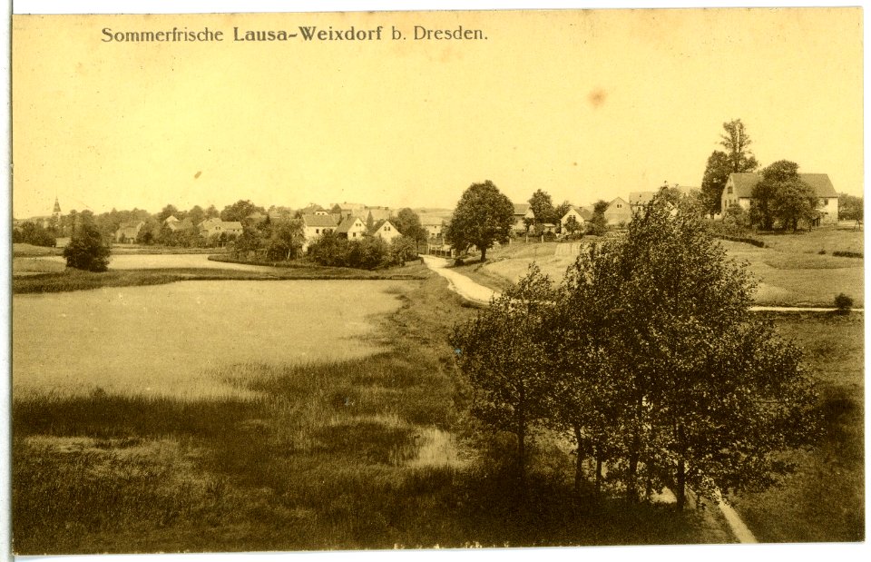 14813-Weixdorf-1912-Blick nach Weixdorf - Lausa-Brück & Sohn Kunstverlag