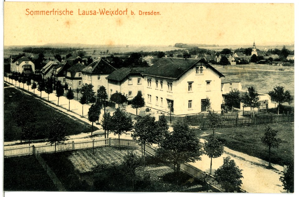 14736-Weixdorf-1912-Blick auf Weixdorf-Lausa-Brück & Sohn Kunstverlag