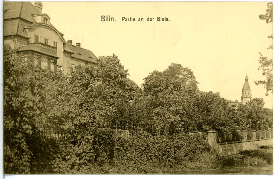 14396-Bilin-1912-An der Biela-Brück & Sohn Kunstverlag