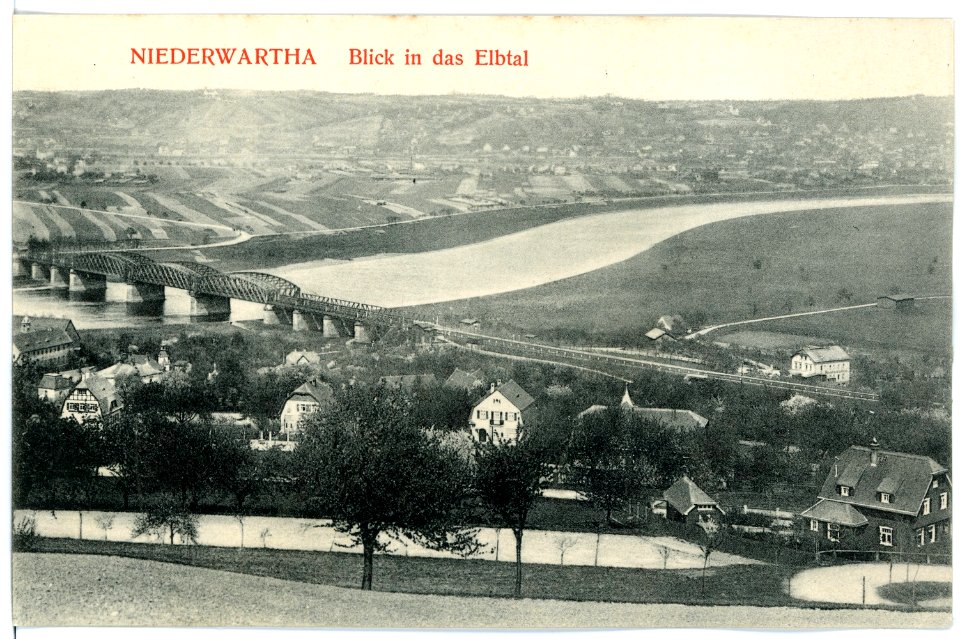15633-Niederwartha-1913-Blick in das Elbtal-Brück & Sohn Kunstverlag